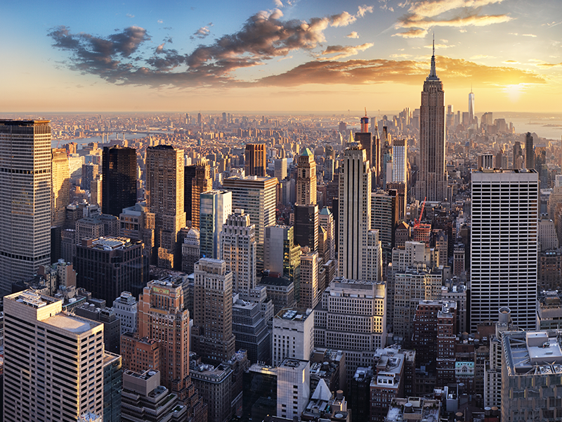 new york skyline, air quality